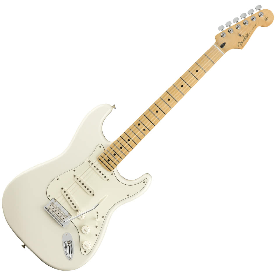 fender stratocaster white maple neck