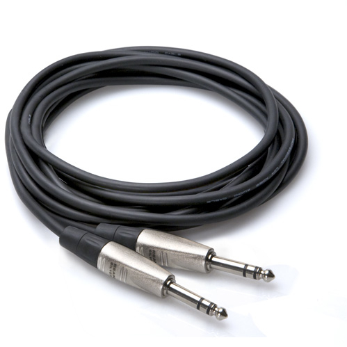 Hosa HSS005 5&#39; Balanced Audio Cable - 1/4&quot; TRS - 1/4&quot; TRS
