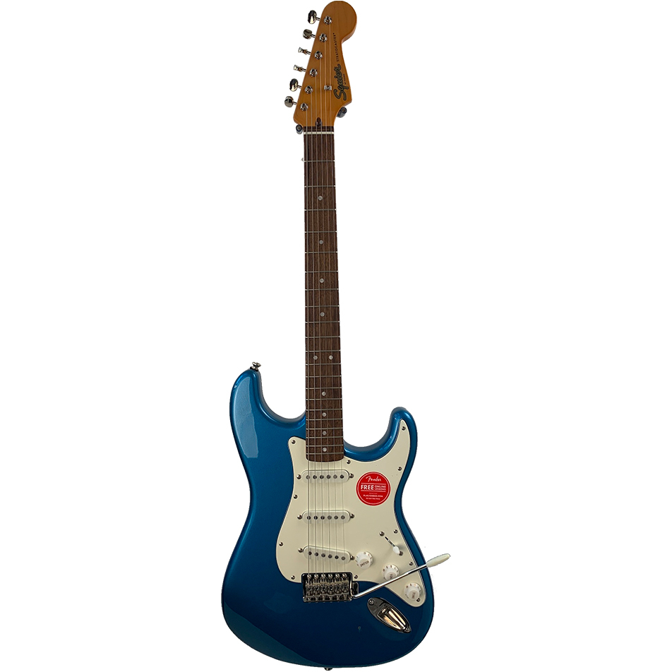 squier classic vibe 60s stratocaster electric guitar lake placid blue