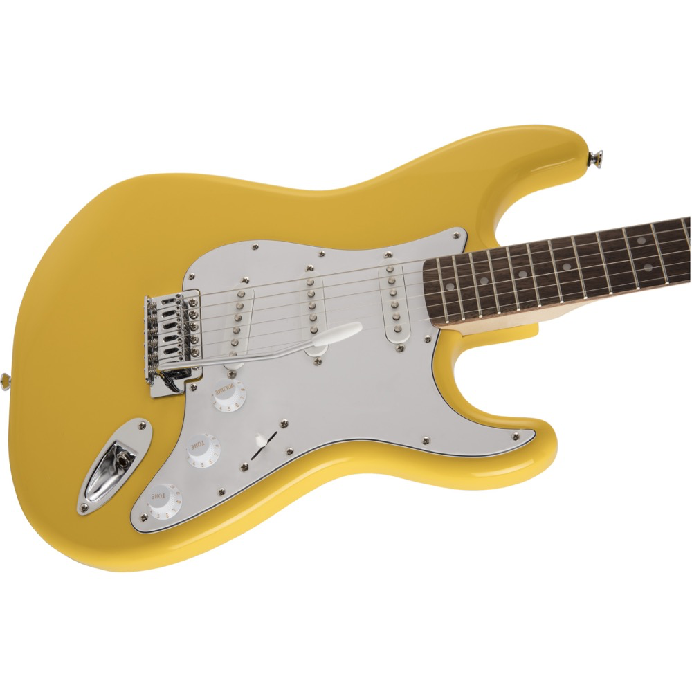 squier fsr affinity stratocaster in graffiti yellow