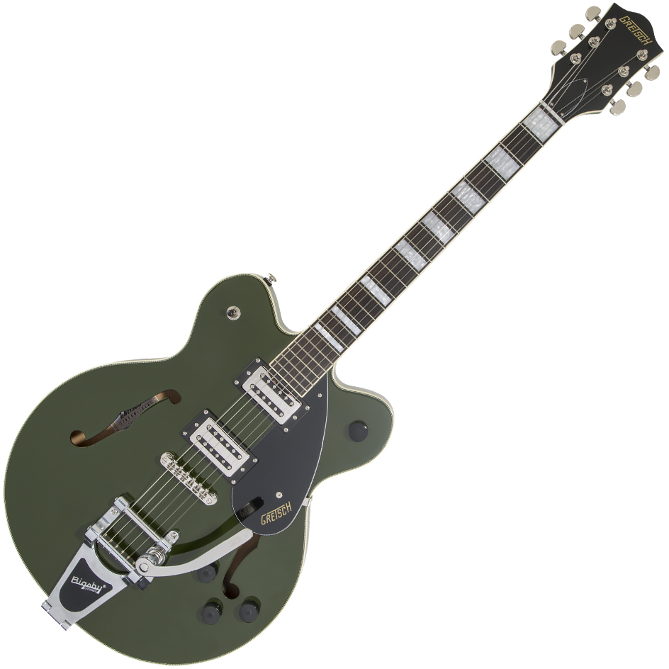 gretsch g2622t streamliner center block with bigsby in torino green