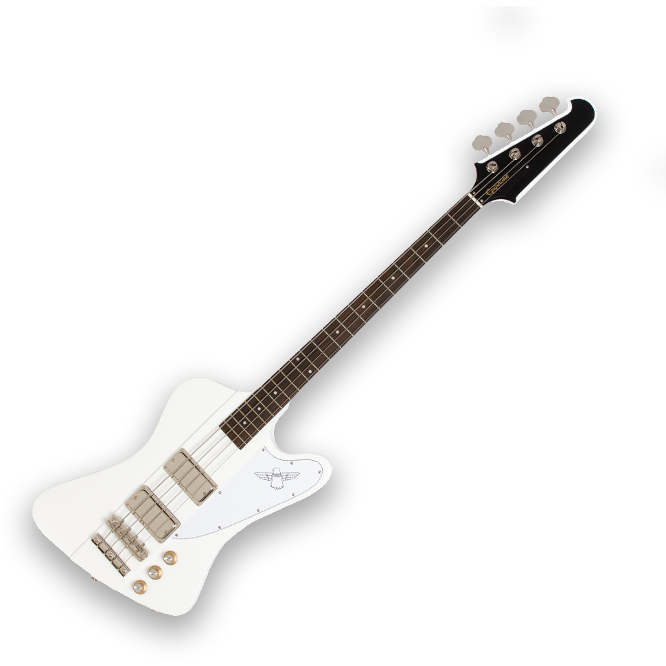 white thunderbird bass guitar