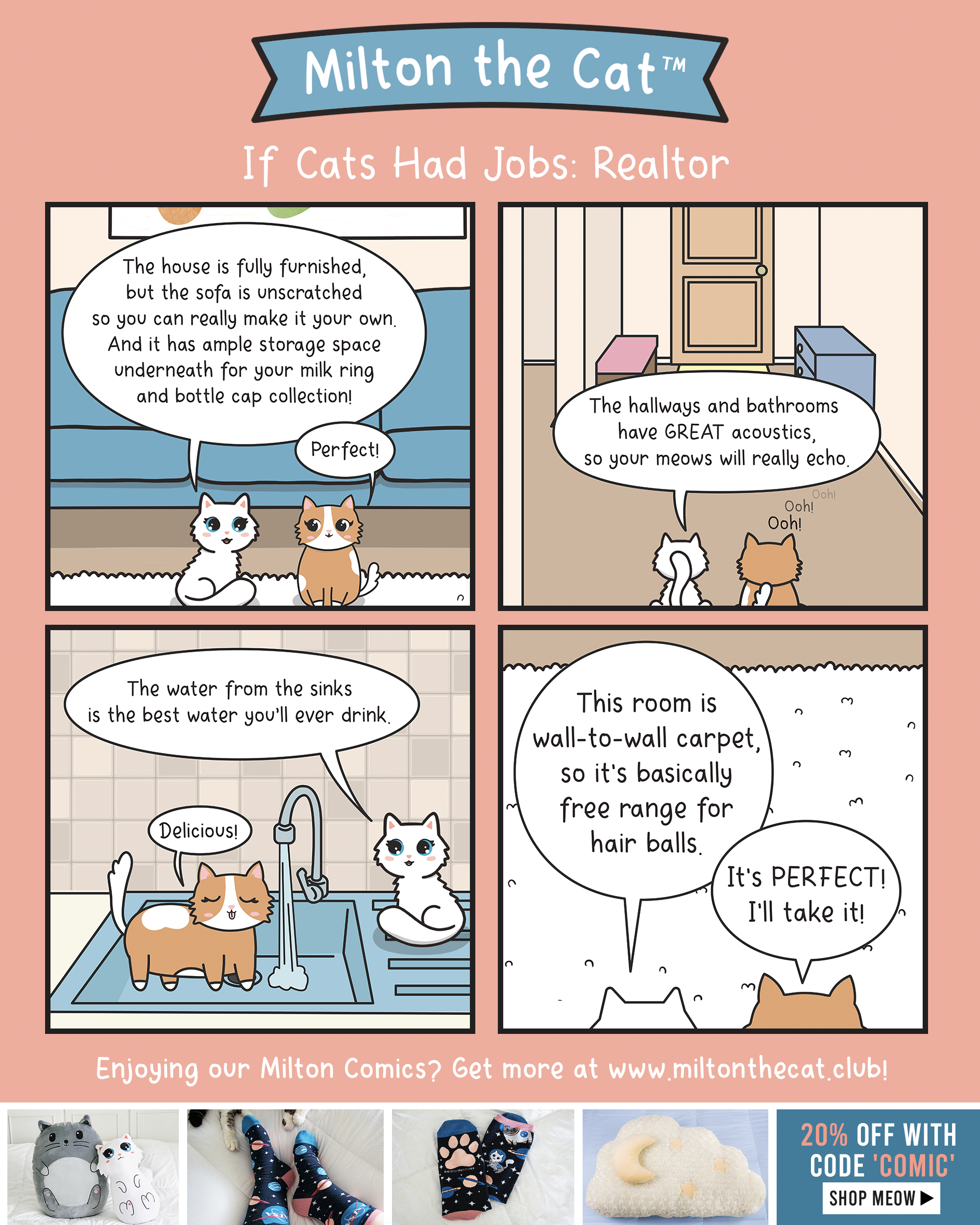 milton the cat daily comic