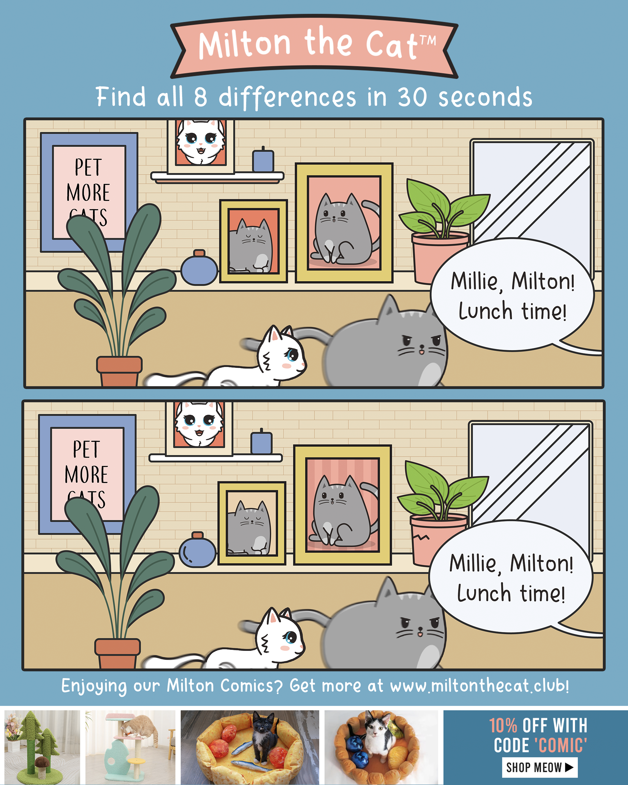 Can you spot all 8 differences in 30 seconds?