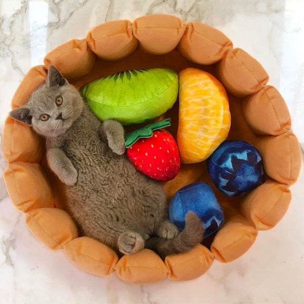 Cutest Cat Bed Ever The Fruit Tart Cat Bed Meowingtons