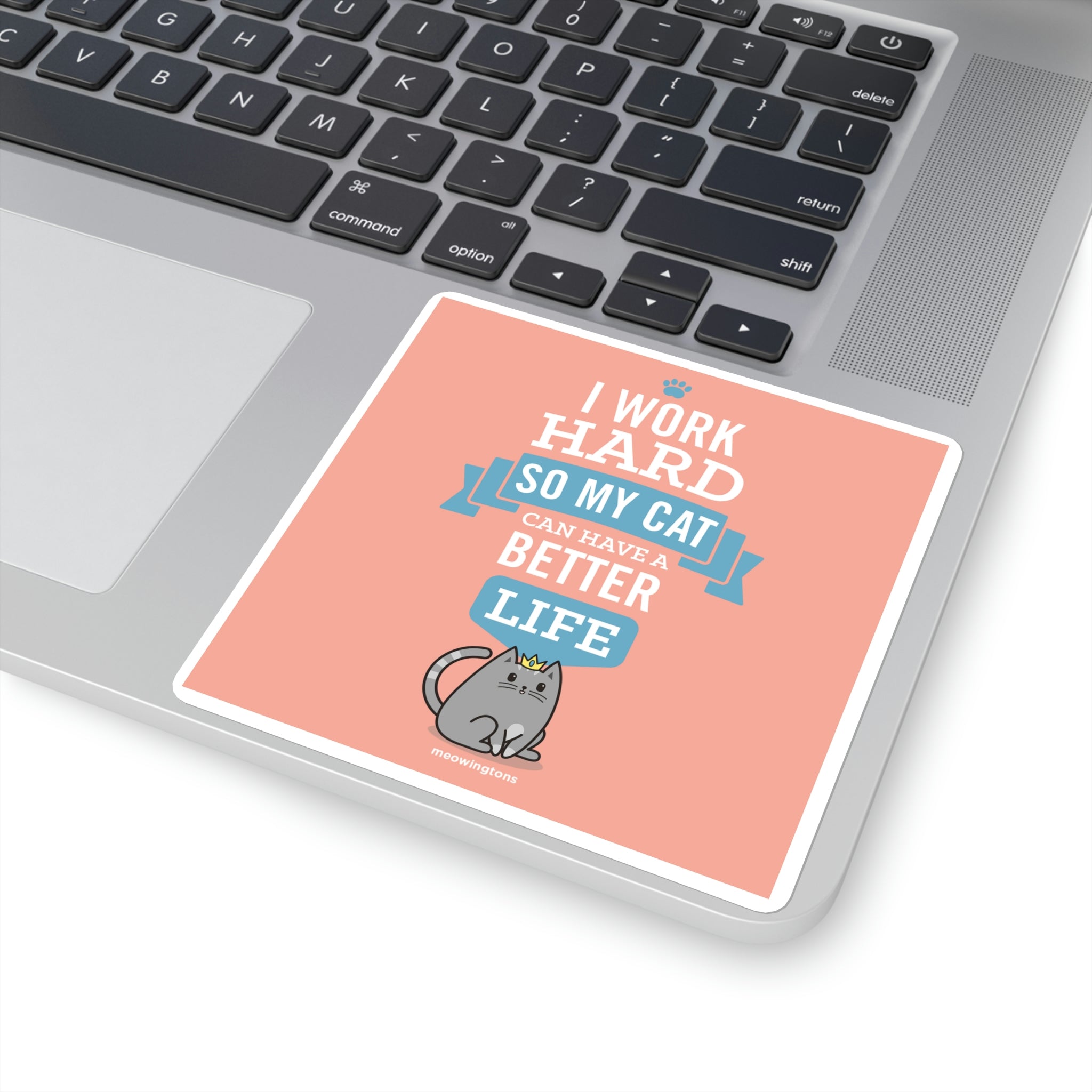 I Work Hard So My Cat Can Have a Better Life Sticker