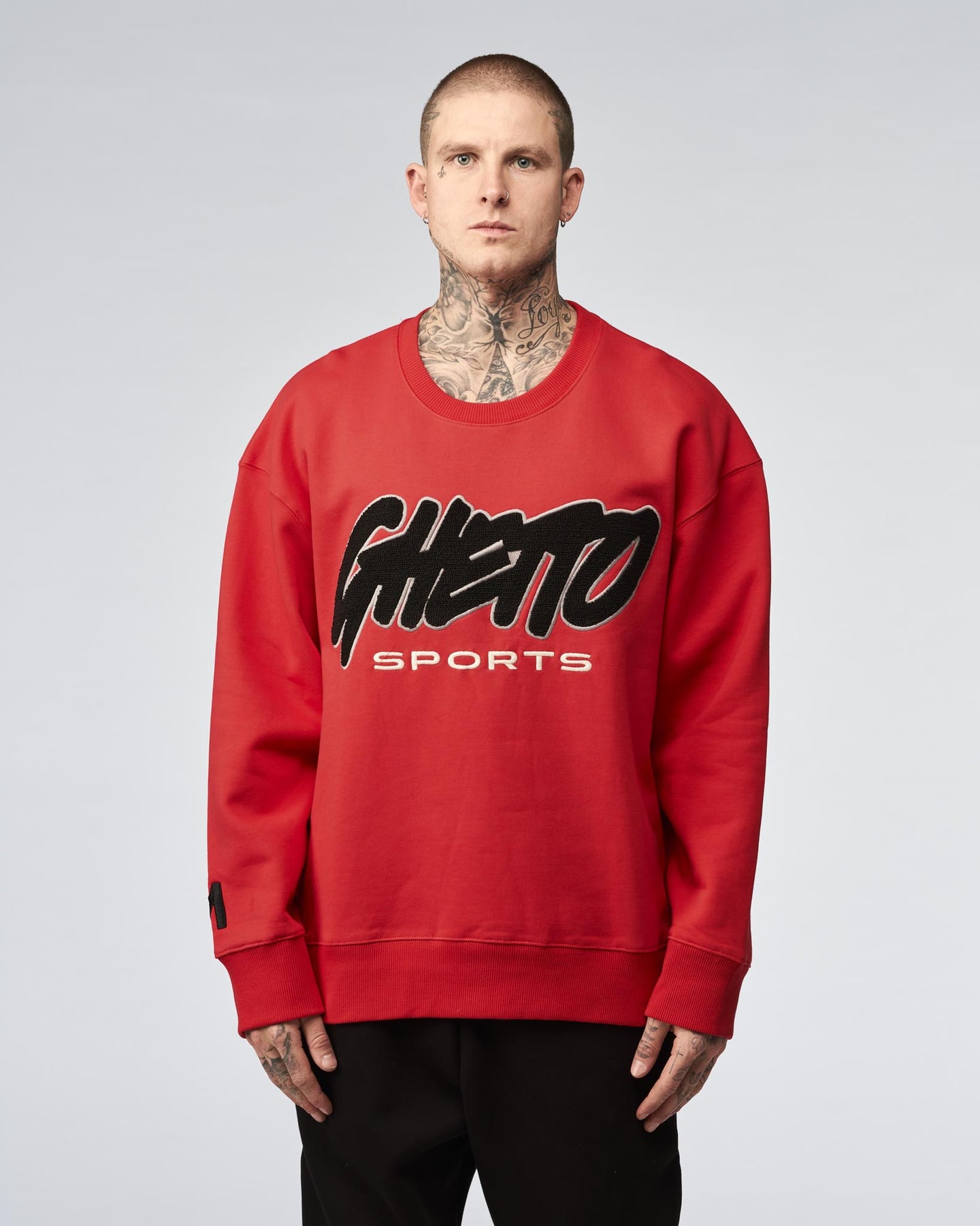 Ghetto Sports Towel Logo Sweater Red#N#– Maskulin.de Shop