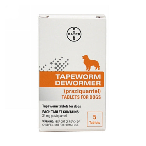 Praziquantel Tapeworm Dewormer Tablets for Dogs 5 Packets - Giftscircle product image