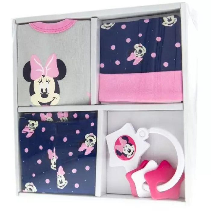4-Piece Layette Set - Minnie Mouse by Giftscircle - Giftscircle