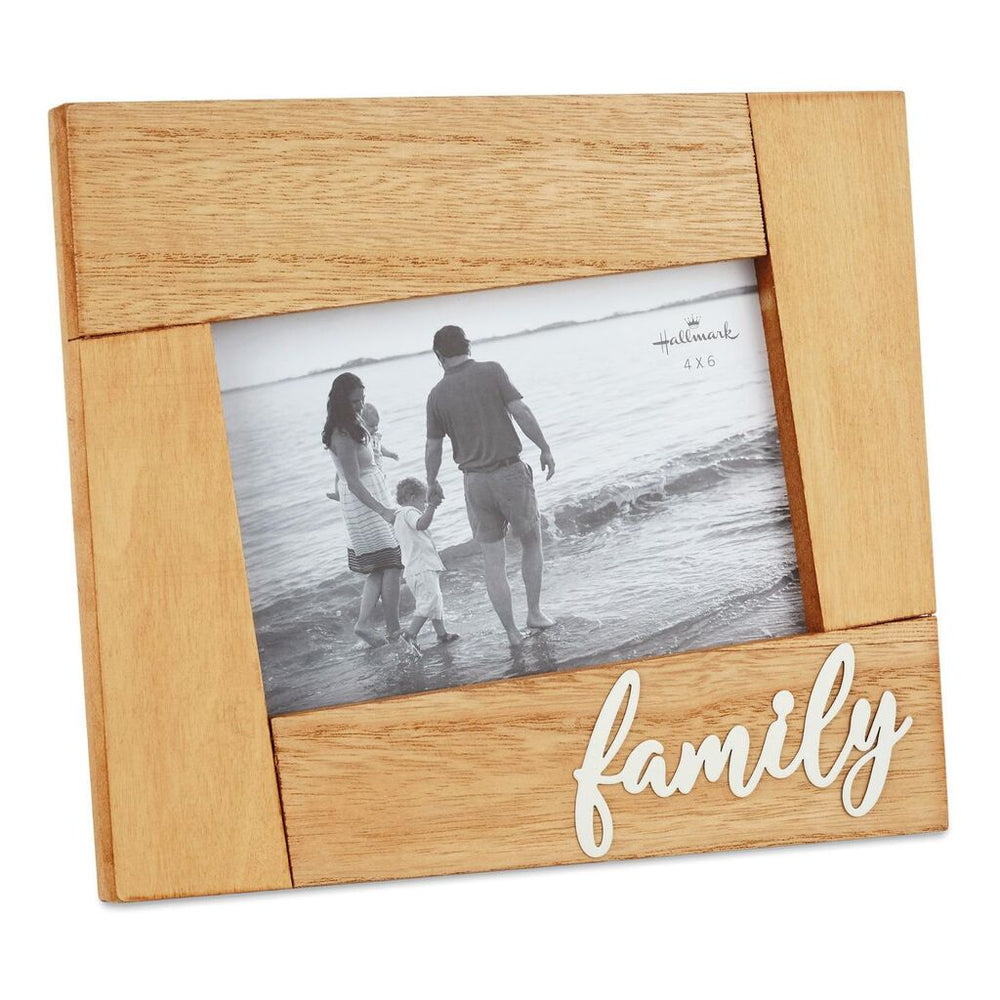 Black Wood 4x6 Family Together Frame - Rhinestone Angel
