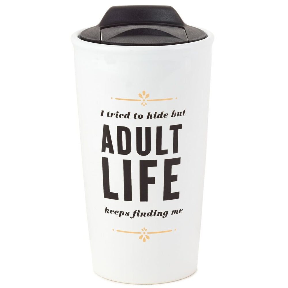 This Mom Runs on Coffee Travel Mug, 10 oz. – Ann's Hallmark and Creative