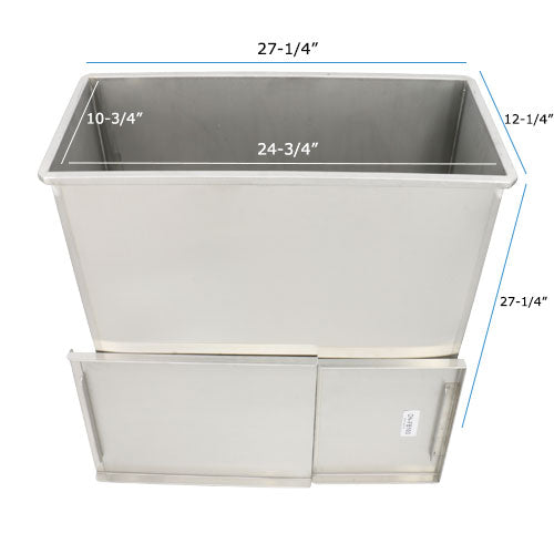 Complete Stainless Drop-In Ice-Bin & Cover DIB3618