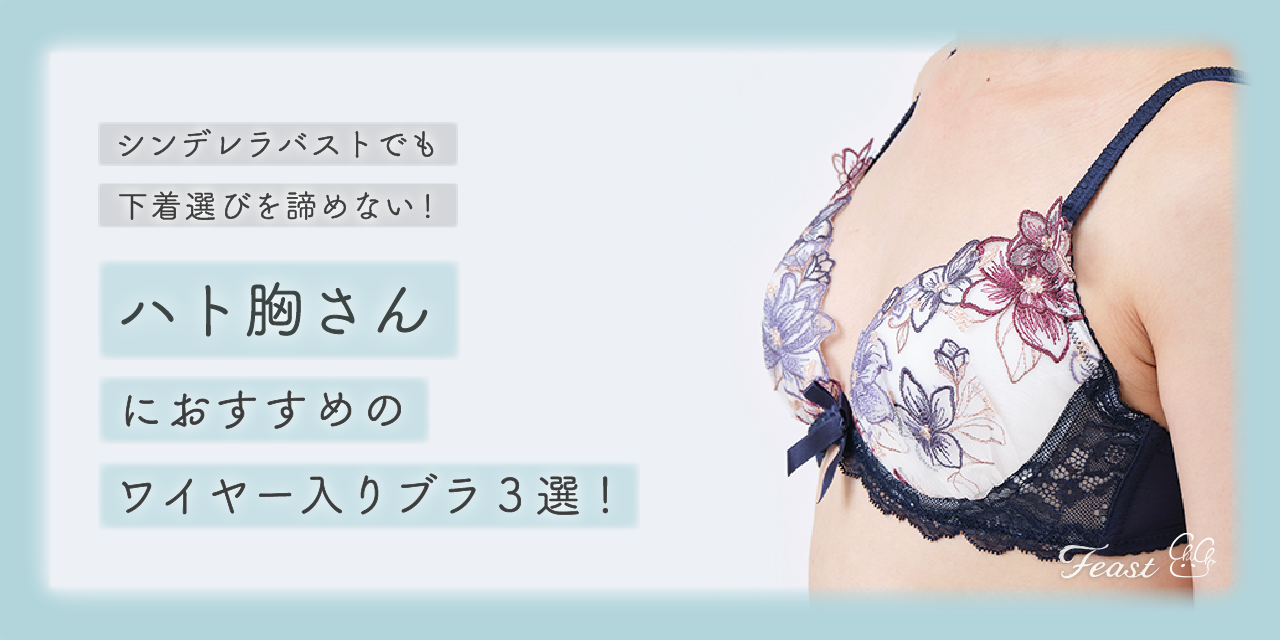 鳩胸さん必見 快適な着け心地のワイヤー入りブラジャー3選 Feast Lingerie