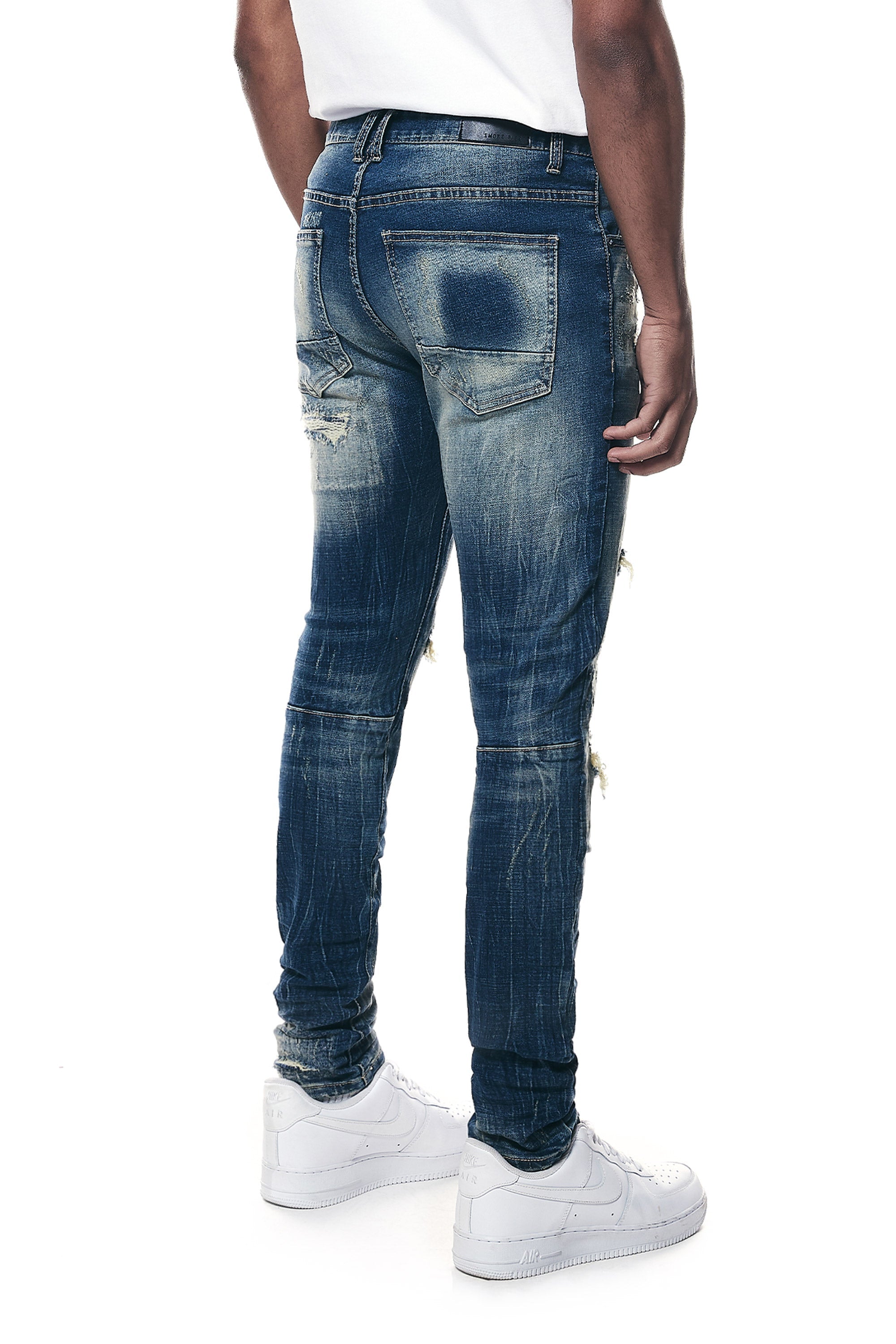Rip & Repair Super Skinny Denim Jeans - Pluto Grey – SMOKERISENY.COM