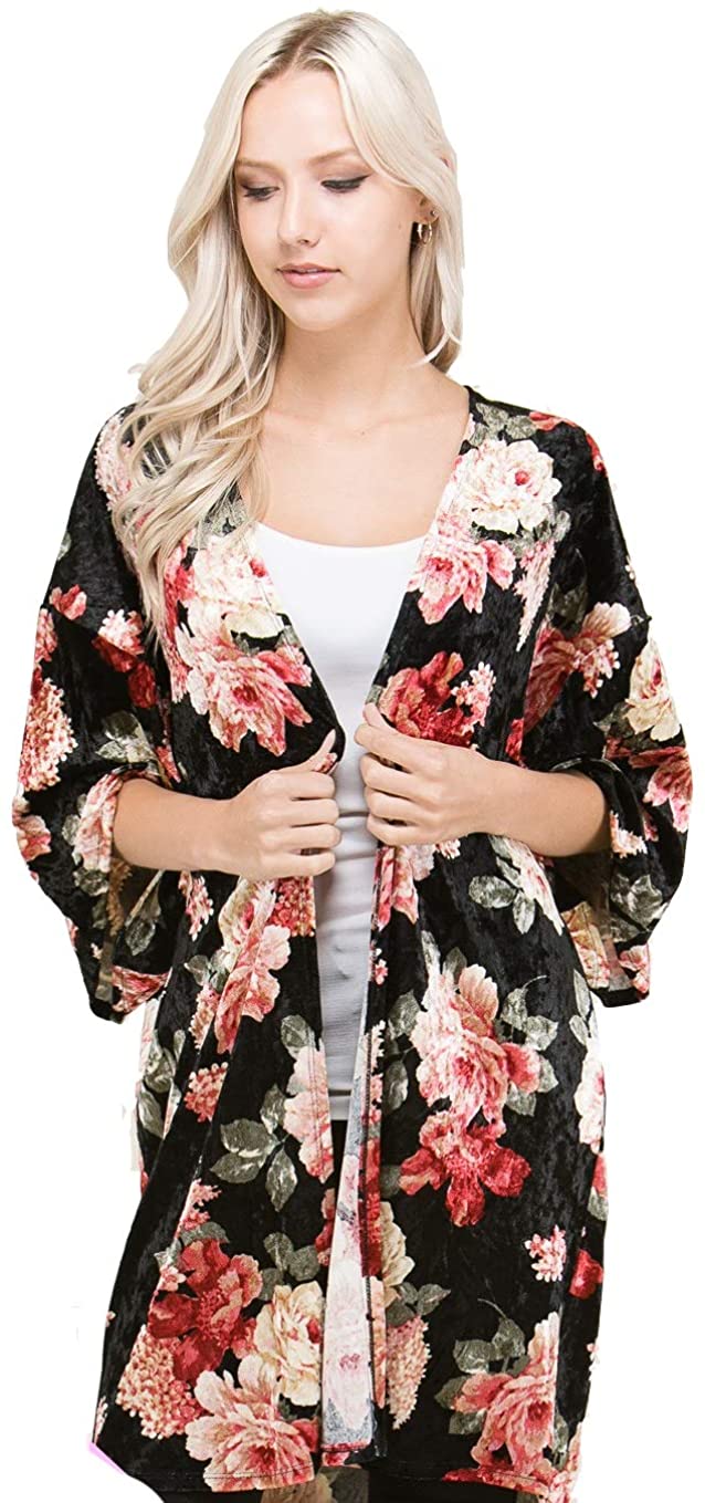 Upsoelle Short Sleeve Kimono Cardigan Sweater with Pockets Made in USA –  upsoelle