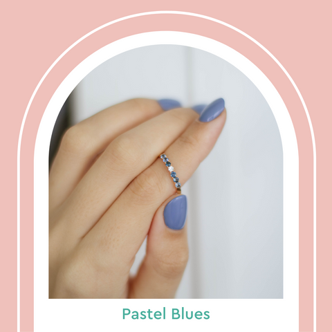 Pastel Blue Nail Colors Manicure Summer 2021