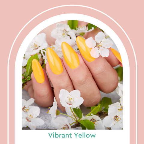 Vibrant Yellow Nail Colors Manicure Summer 2021
