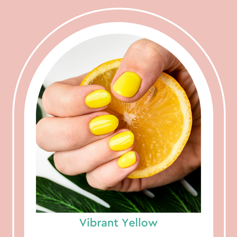 Vibrant Yellow Nail Colors Manicure Summer 2021