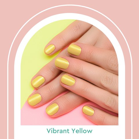 Vibrant Yellow Nail Colors Manicure Summer 2021