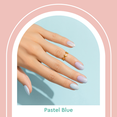 Pastel Blue Nail Colors Manicure Summer 2021