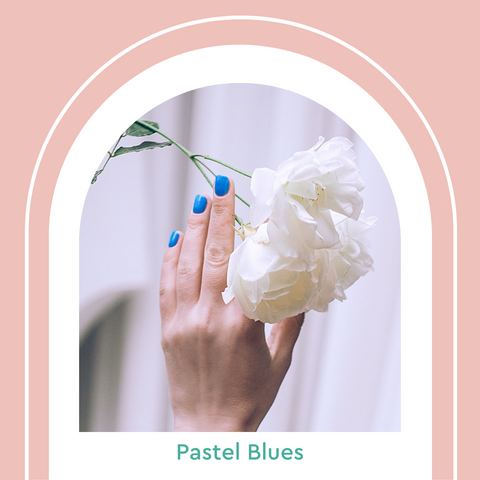Pastel Blue Nail Colors Manicure Summer 2021