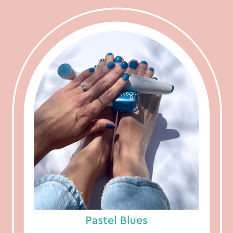 Pastel Blue Nails & Toes Summer Nail Colors 2021