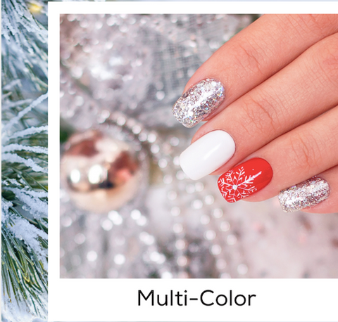 Multi-Color Design Christmas Nail Art Trends Winter 2020 PIN