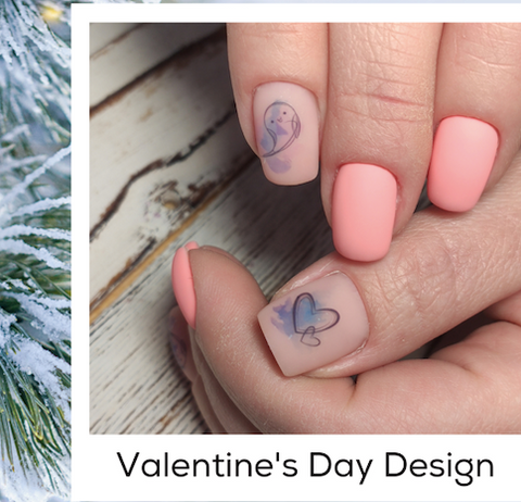 Light Pink Nails Valentine's Day Design Nail Art Trends Winter 2020 At-Home DIY Nails