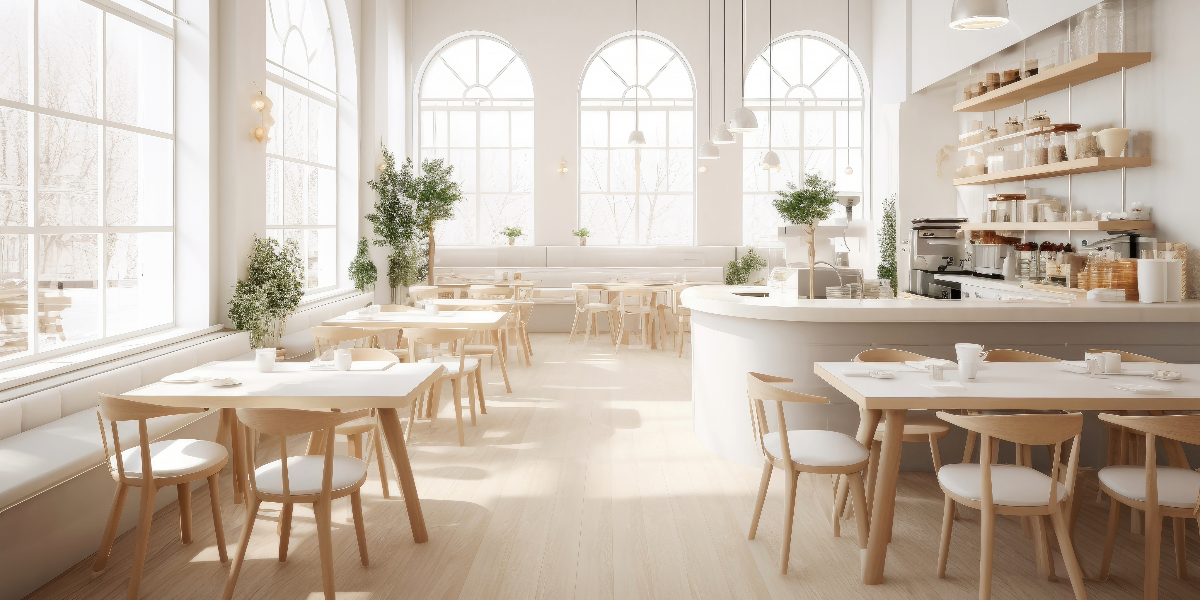 Interior of an empty restaurant