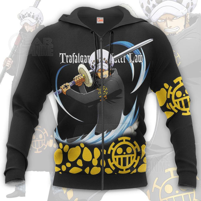 Tragafalar Law Shirt One Piece Anime Hoodie Jacket Va11 Gear Anime