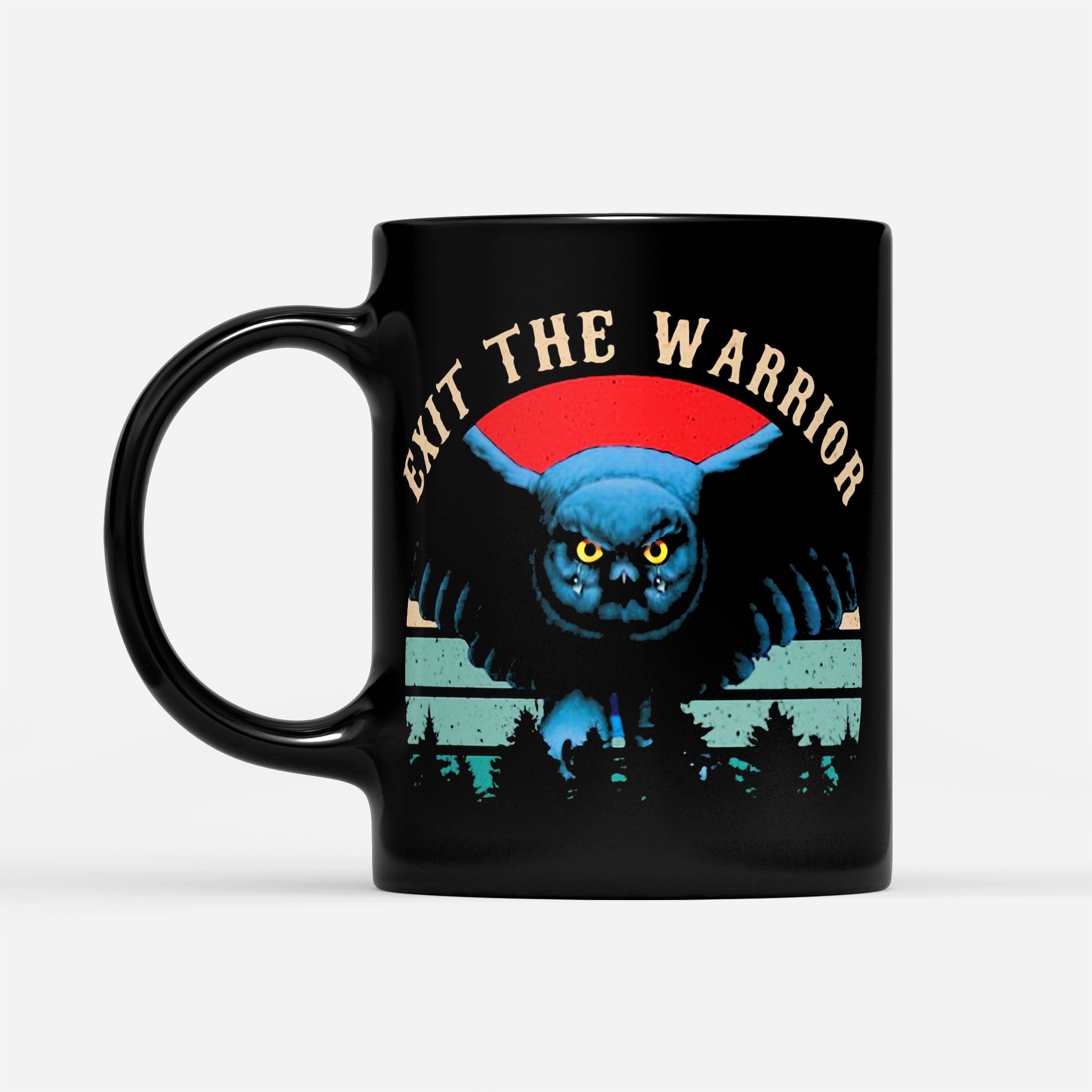 Owl Exit The Warrior Vintage 2020 - Black Mug
