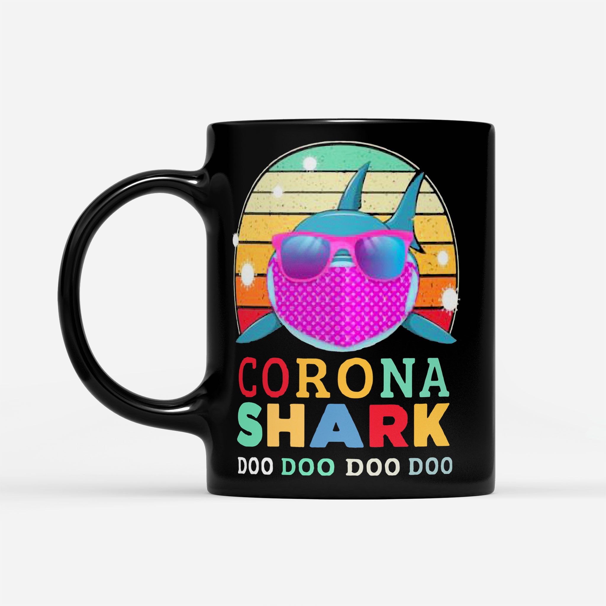 Corona Shark Doo Doo Doo Doo - Black Mug