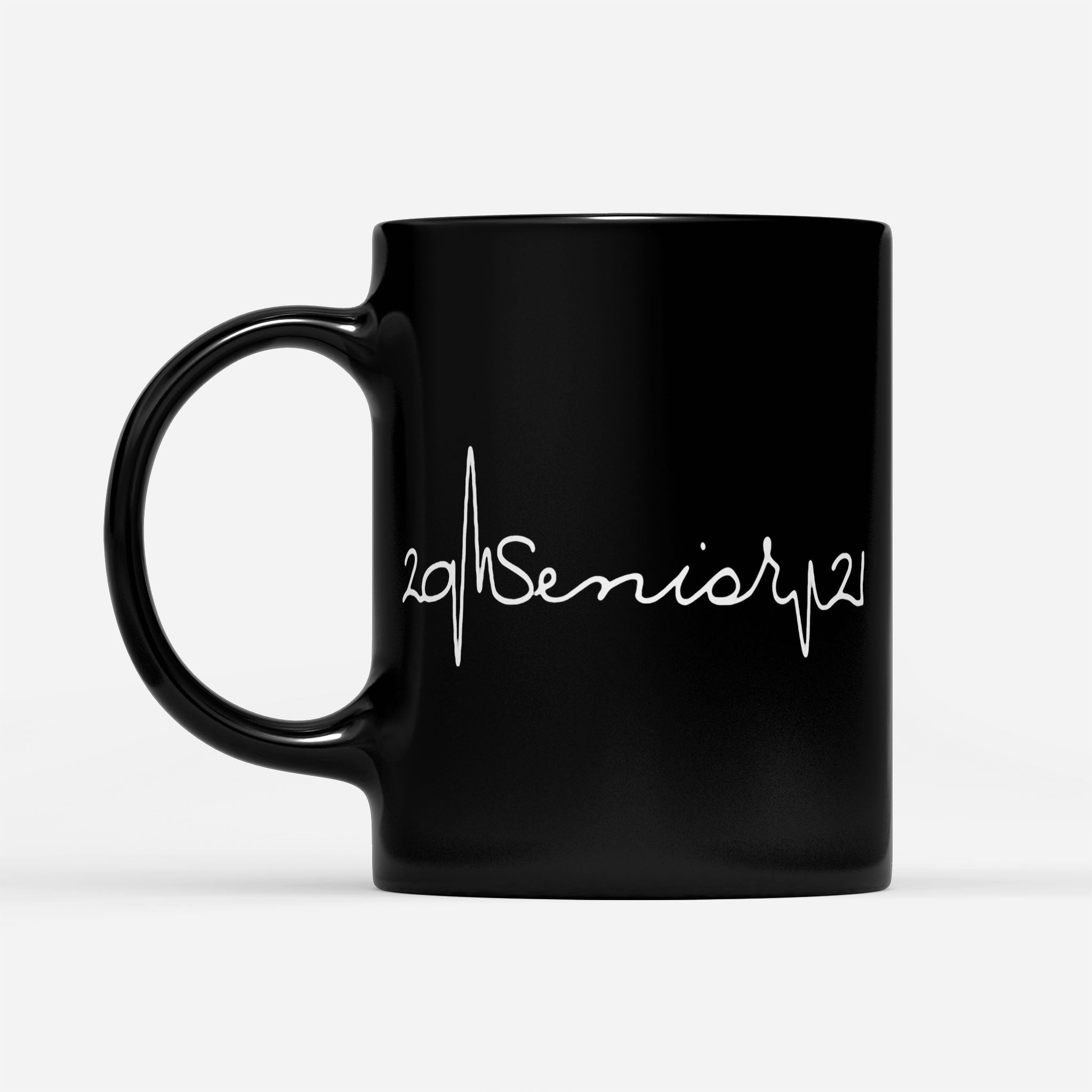 Seniors 2021 In Heartbeat - Black Mug