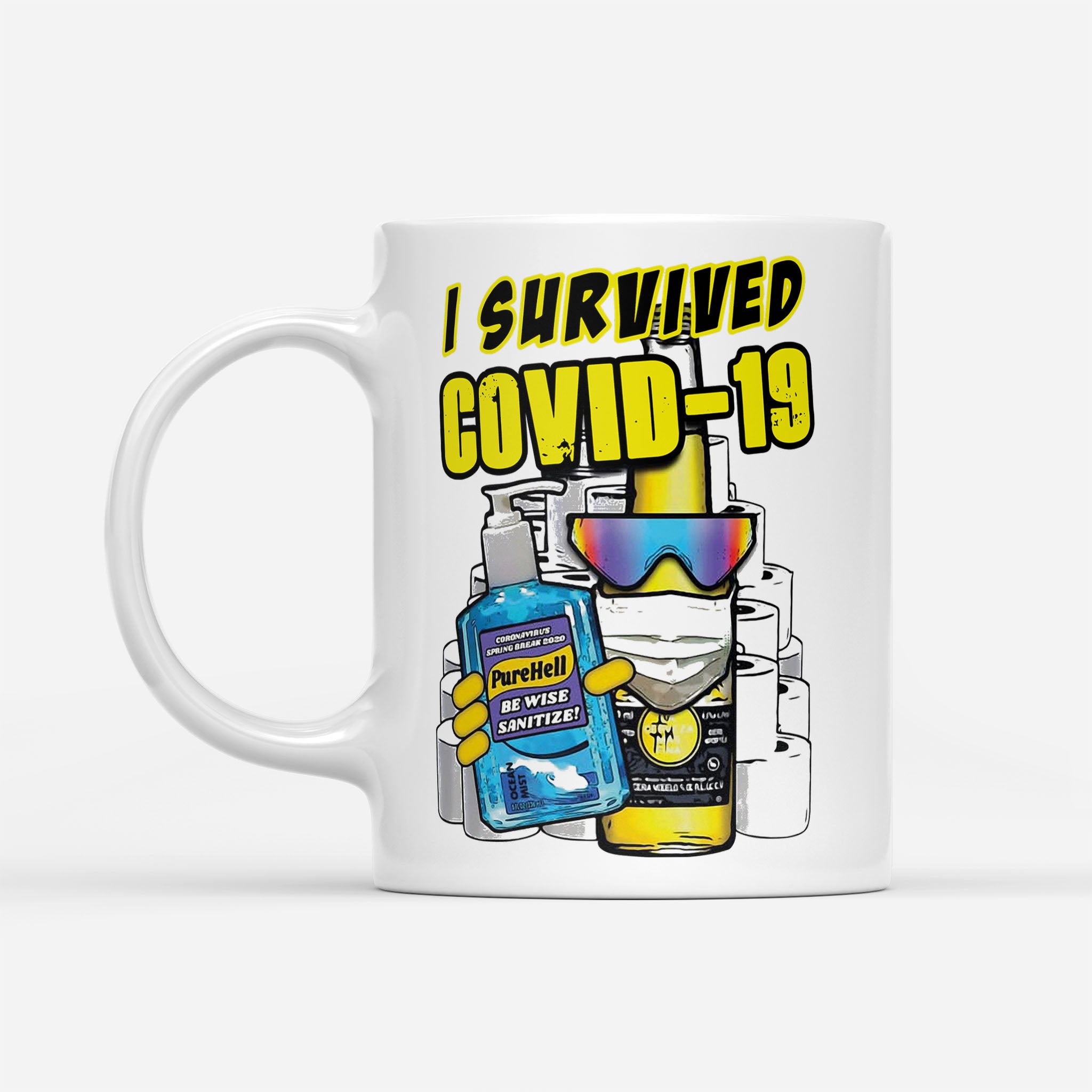 I Survived Covid-19 Pure Hell - White Mug