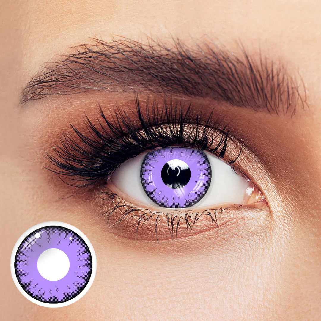 All Black / All White / Night Purple Cosplay Contacts (0.00 only) –  Candylens