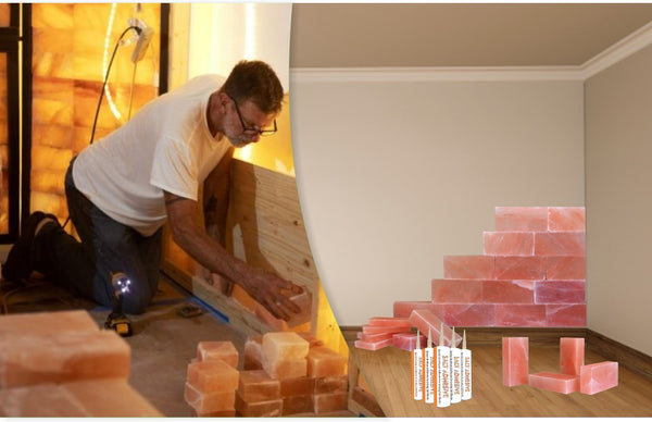 Himalayan Salt Wall installation