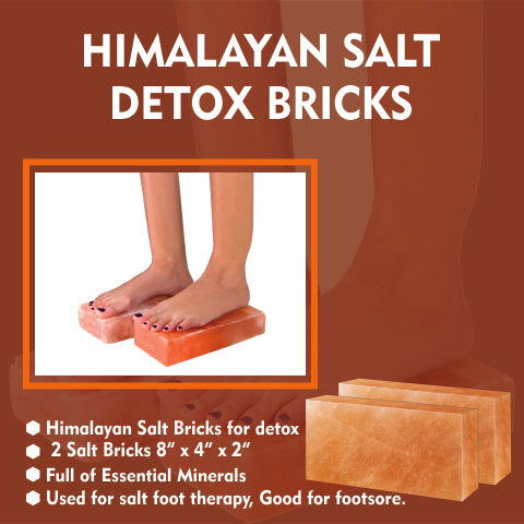 Himalayan salt foot detox blocks