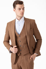 Peaky Blinder Tan Suit