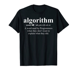 Funny shirts V-neck Tank top Hoodie sweatshirt usa uk au ca gifts for Funny Noun Algorithm T-Shirt Definition Computer Programmer T-Shirt 1613549