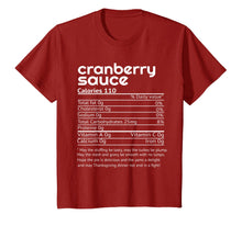 Load image into Gallery viewer, Funny shirts V-neck Tank top Hoodie sweatshirt usa uk au ca gifts for Funny Turkey Cranberry Sauce Nutrition Facts Thanksgiving T-Shirt 351643
