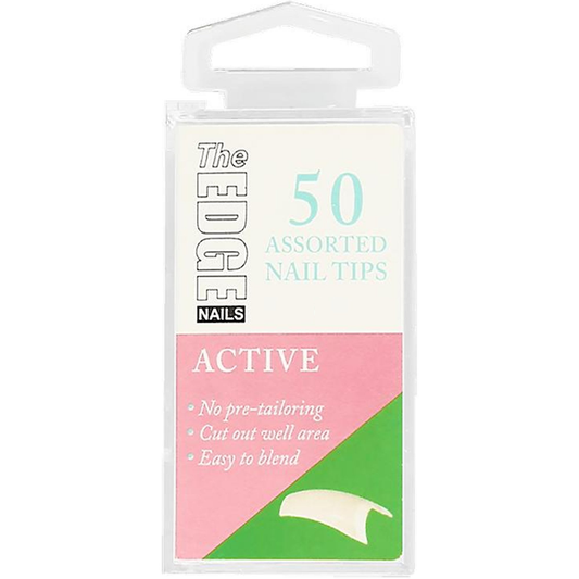 The Edge Active Nail Tips - Boxes of 50 Tips - Size 2
