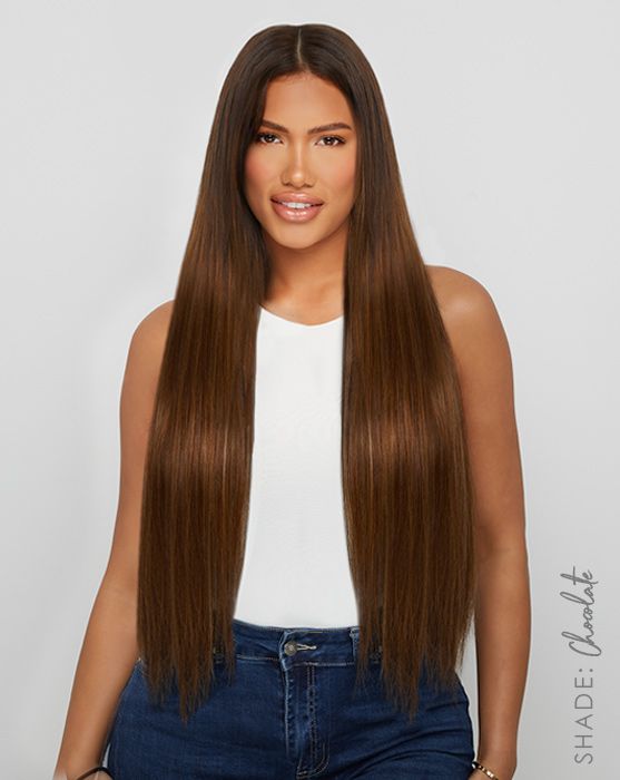 26" Double Hair Set Clip-In Extensions - Calabasas