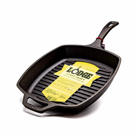 Lodge Square Cast Iron Grill Pan - 10-1/2