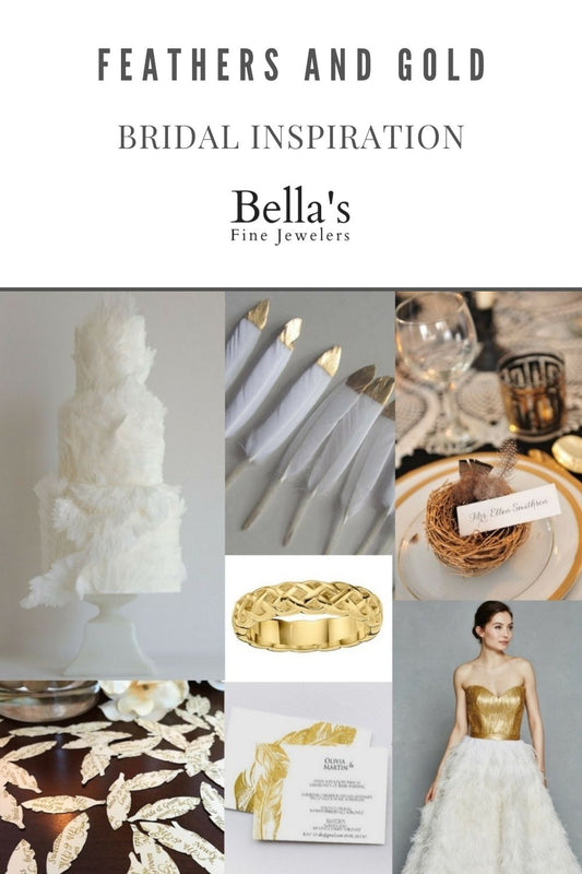 Inspirational Wedding Themes: Feathers and Gold Themed Weddings