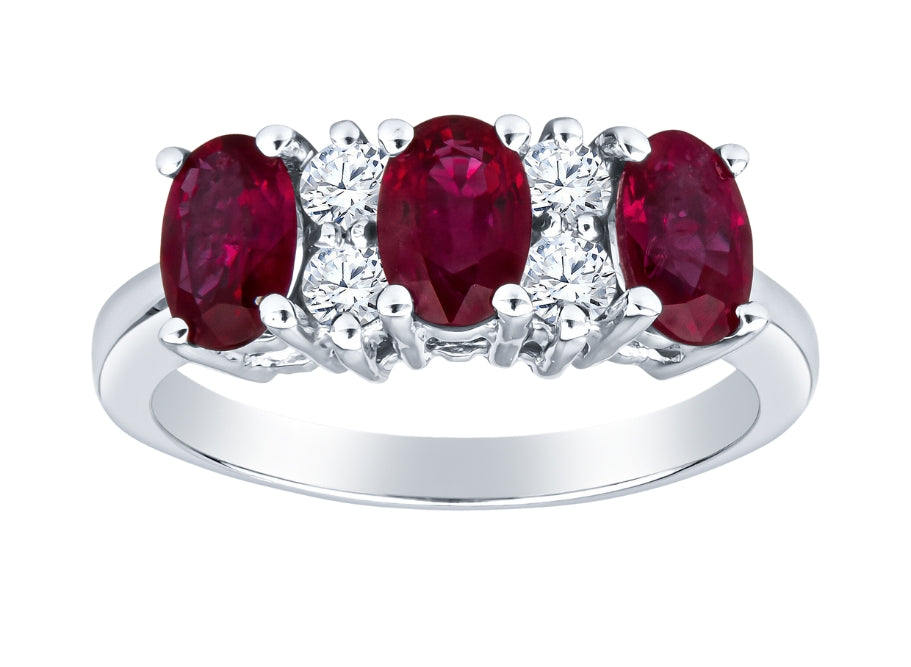 Ruby birthstone jewelry and engagement rings