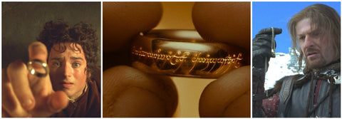 famous movies about rings, gold band in movie, lord of the rings gold band, movies about jewelry