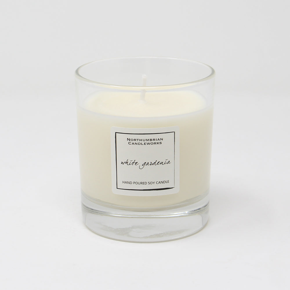 White Gardenia Candle in a Glass Jar – Northumbrian Candleworks