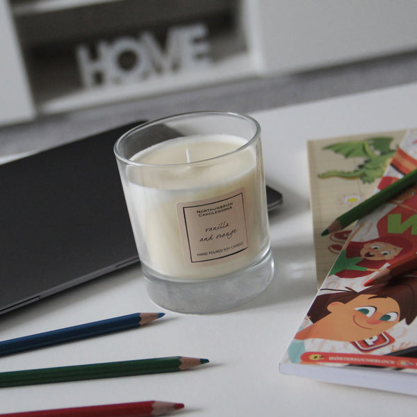 Me Time Home School - Candles in Glass Jars by Northumbrian Candleworks