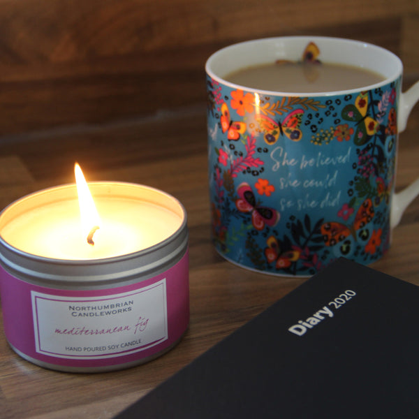 Me Time Tea Diary - Candles in Tins by Northumbrian Candleworks
