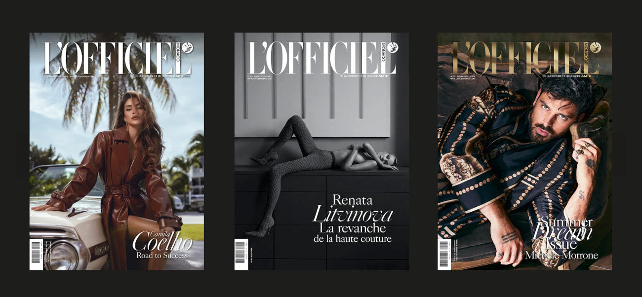Three L'OFFICIEL Monaco Magazine Covers